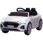 Qaba 12V Battery Powered Kids Electric Car, Audi Q8 etron Sportback Licensed Ride on Car w/ Remote Control, White