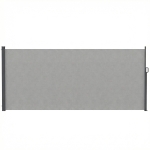 Outsunny Retractable Side Awning, 165" x 73" Outdoor Privacy Screen, Water-Resistant, UV 50+, Light Grey
