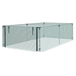 Outsunny 8' x 4' Plant Protection Cage with Zipper Roll-Up Door, Plant Protector from Animals with Galvanised Steel Frame