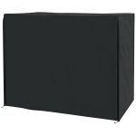 Outsunny 3 Seater Garden Swing Cover, Waterproof 420D Outdoor Swing Bench Cover with Zip, Windproof and Anti-UV, Black