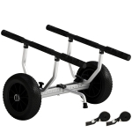 Soozier Kayak Cart Dolly Kayak Cart with Adjustable Width, Black
