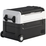 Outsunny 12 Volt Car Refrigerator, 42QT Car Fridge with App Control, 12/24V DC and 100-240V AC, Black