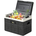 Outsunny 12 Volt Car Refrigerator, 32QT Car Fridge Electric Cooler, 12/24V DC and 100-240V AC, -68-68 ℉, Portable Refrigerator