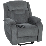 HOMCOM Power Recliner Chair with Massage, Electric Lift Chair for Elderly with Side Pockets, 2 Memory Positions, Remote, Grey