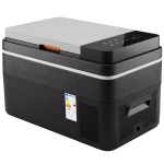 Outsunny 12 Volt Car Refrigerator, 32QT Car Fridge with App Control, 12/24V DC and 100-240V AC, Black