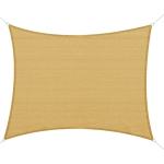 Outsunny 16' x 20' Sun Shade Sail Canopy Outdoor Shade Sail Cloth for Patio Deck Yard with D-Rings and Rope Included, Sand