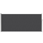 Outsunny Retractable Side Awning, 165" x 73" Outdoor Privacy Screen, Water-Resistant, UV 50+, Dark Grey