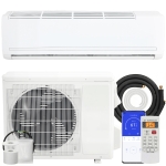 HOMCOM 23000 BTU Mini Split Air Conditioner, 19 SEER2 230V Inverter AC Unit Cools up to 1500 Sq.Ft, Complete Installation Kit
