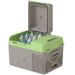 Outsunny 12 Volt Car Refrigerator, 12QT Car Fridge Electric Cooler, 12/24V DC and 110-240V AC, -4℉~68℉, Portable Refrigerator