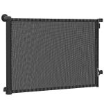 PawHut Retractable Dog Gate, 36.6" Tall,  Extends to 55" Wide, Mesh Pet Gate with Single Hand Operation, for Stairs, Doorways