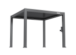 Flexpatio FlexPatio POWER+ PRO Gen 2 Motorized Pergola 10' x 10' Gray 6063-T5 Aluminum, 450.0 lb, Motorized Louvers