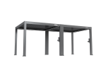 FlexPatio POWER+ PRO Gen 2 Motorized Pergola with Adjustable Louvers, 10' x 20', Gray, 6063-T5 Aluminum