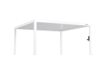 FlexPatio POWER+ PRO Gen 2 Motorized Pergola 16' x 16' White - 6063-T5 Aluminum Louvered Roof with LED Lighting