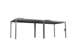 FlexPatio POWER+ Gen 2 Motorized Pergola - Motorized Louvered 6063-T5 Aluminum Patio Cover, 10'L x 26'W, Gray