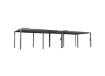 FlexPatio POWER+ Gen 2 Motorized Pergola — 13'L x 40'W Gray 6063-T5 Aluminum with Motorized Louvers