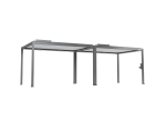 FlexPatio POWER+ Gen 2 Motorized Pergola, 10'L x 26'W Gray with White Louvers, 6063-T5 Aluminum, Motorized Louvers & Integrated LED