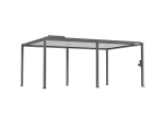 FlexPatio POWER+ Gen 2 Motorized Pergola 13'L x 20'W Gray with White Louvers 6063-T5 Aluminum, Motorized Louvers