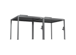 FlexPatio POWER+ Gen 2 Motorized Pergola with Motorized Louvers, 10'L x 20'W, Gray, 6063-T5 Aluminum