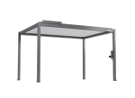 FlexPatio POWER+ Gen 2 Motorized Pergola with Motorized Louvers, 10'L x 13'W, Gray with White Louvers, 6063-T5 Aluminum