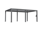 FlexPatio POWER+ PRO Gen 2 Motorized Pergola 13' x 20' (6-Post) Gray - 6063-T5 Aluminum Motorized Louvers LED IP68