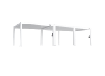 FlexPatio POWER+ PRO Gen 2 Motorized Pergola 13' x 33' (10-Post) White 6063-T5 Aluminum Motorized Louvers