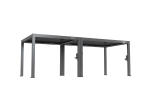 FlexPatio POWER+ PRO Gen 2 Motorized Pergola - 10' x 23' Gray, 6063-T5 Aluminum, Motorized Louvers & LED Lighting