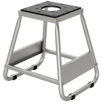 HOMCOM Universal Dirt Bike Stand, 1100 lbs Detachable Anti-Skid Steel Motorcycle Stand with Rubber Platform, Hole, Grey