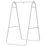 Outsunny Hammock Chair Stand Only Heavy Duty Solid Steel A-Frame for Hanging Hammock, Egg Chair, Max Load 330 LBS, White