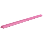 Soozier 7.7ft Folding Balance Beam, Gymnastics Equipment with Anti-Slip Bottom for Kids Home Training, Red