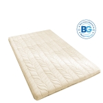 Comfortable 4-Inch Futon Mattress with High-Density Foam, Breathable Floor Sleeping Pad for Bedrooms, 190.5L x 137W x 10H cm, Light Beige
