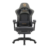 Ergonomic Gaming Chair with Adjustable Lumbar Support, Ideal Computer Seat for Home Offices, Gaming Setups, 25"L x 25"W x 51"H, Gray