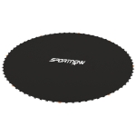 Soozier Trampoline Mat Replacement with Spring Pull Tool and 72 V-Hooks, Fits 12ft Trampoline, Using 5.5" Springs, Black