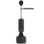 Soozier Freestanding Boxing Punch Bag Stand with 360° Rotating Flexible Arm, Speed Ball, Waterable and Sandable Base, Black
