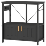 PawHut 20-29 Gallon Fish Tank Stand Aquarium Stand 330 LBS Capacity for Home, Office, 30.7" x 15.7" x 31.9", Black