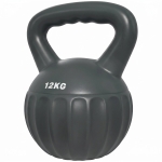 Soozier Kettlebell, 26 lbs Kettle Bell with Non-Slip Handle for Home Gym, Weight Lifting and Strength Training, Grey