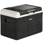 Outsunny 12 Volt Car Refrigerator, 32QT Car Fridge Electric Cooler, 12/24V DC and 100-240V AC, -4-68 ℉, Portable Refrigerator