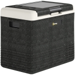 Outsunny 12 Volt Car Refrigerator, 53QT Car Fridge Electric Cooler, 12/24V DC and 100-240V AC, -4-68 ℉, Portable Refrigerator