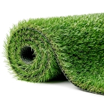 Outsunny 10' x 3' Artificial Grass Turf, Easy-Clean Indoor Outdoor Rug with Drainage Holes, Cut-to-Fit Fake Grass Turf Mat, 1.2" Thick Dogs Pet Synthetic Lawn Carpet for Landscape Backyard Patio