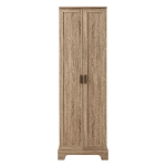Multi-functional Storage Cabinet with Adjustable and Fixed Shelves, Tall Organizer Cabinet for Bathroom and Office, 23.5'' L x 17'' W x 71'' H, Brown