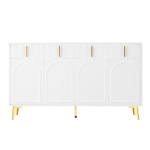 Spacious Sideboard with Adjustable Shelves, Versatile Storage Cabinet for Living and Dining Rooms, 47" L x 15" W x 32.5" H, White