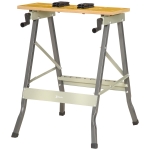 DURHAND Foldable Work Bench w/ 4 Adjustable Clamps, Carpenter Saw Table