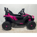 Qaba 24V 2 Seater Ride On Truck Car for Kids with Remote Control, Dual Motors, 4-Wheel Suspension, Storage for Ages 3-8, Pink