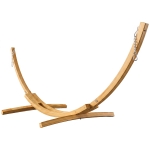 Outsunny 10.6' Wooden Hammock Stand Only, Universal Hammock Frame for Single Bed, Garden Picnic Camp Accessories, 264lbs, Natural