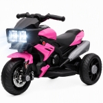Aosom 6V Kids Motorcycle, Battery-Operated Mini Electric Motorbike with Forward/Reverse Switch, Horn, Pink
