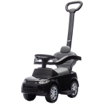 Qaba Land Rover Discovery Licensed Baby Push Car, 2-in-1 Ride on Car with Push Handle and Safety Guardrail, Black