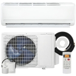 HOMCOM 18000 BTU Mini Split Air Conditioner, 19 SEER2 230V Inverter AC Unit Cools up to 1250 Sq.Ft, Complete Installation Kit