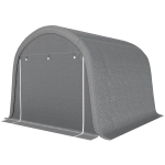 Outsunny 10' x 10' Outdoor Storage Tent, Heavy Duty and Waterproof Portable Shed for Bike, Motorcycle & Garden Tools, Light Grey