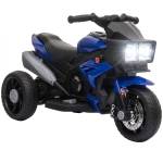 Aosom 6V Kids Motorcycle, Battery-Operated Mini Electric Motorbike with Forward/Reverse Switch, Horn, Blue