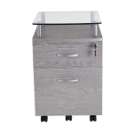 Compact File Cabinet with Hanging Drawers and Locking Design, Locking Storage Unit for Offices and Study Rooms, 15.5" L x 17.5" W x 24" H, Gray