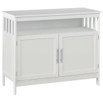 HOMCOM Wooden Console Table with Open Shelf and 2 layers Cabinet  Kitchen Furniture